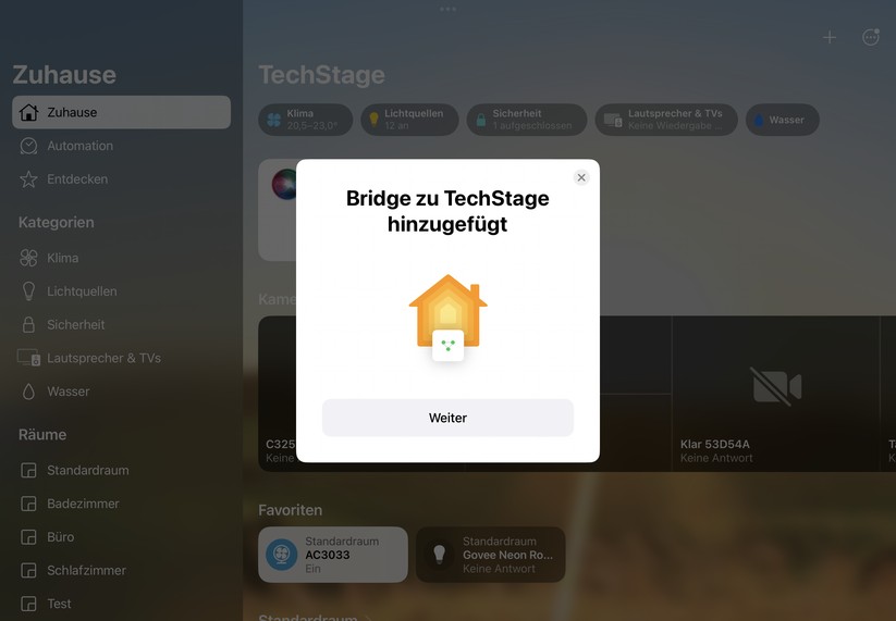 Das Bosch Heizkörper-Thermsotat II +M kann man auch mit Apple Home steuern, wenn man es mit dem Bosch Smart Home Controller II betreibt. Dieser fungiert dabei als Matter-Bridge und kann somit unter Apple Home integriert werden.