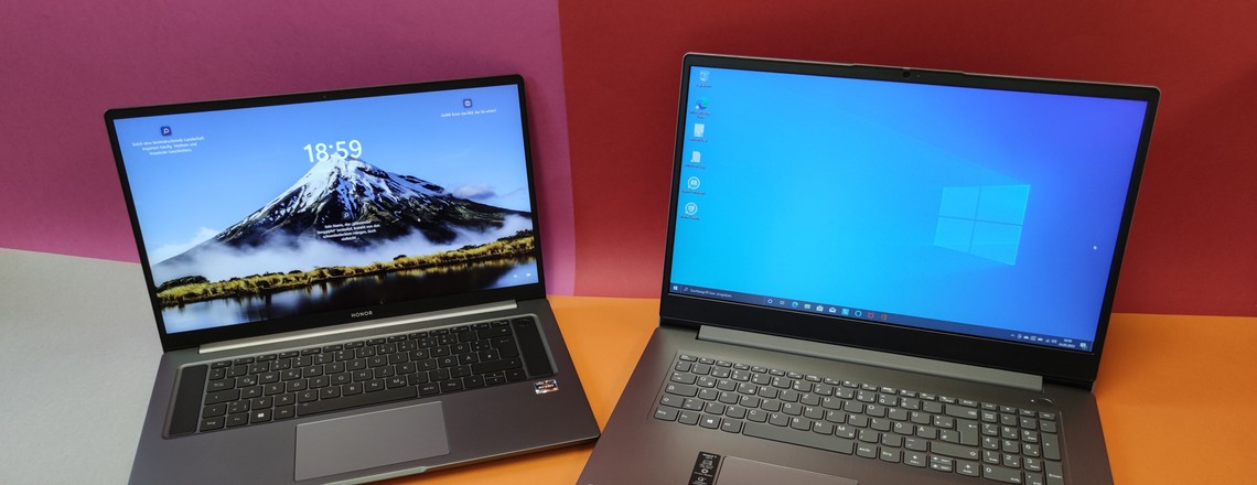 Lenovo IdeaPad 3 17ALC6 und Honor Magicbook 16