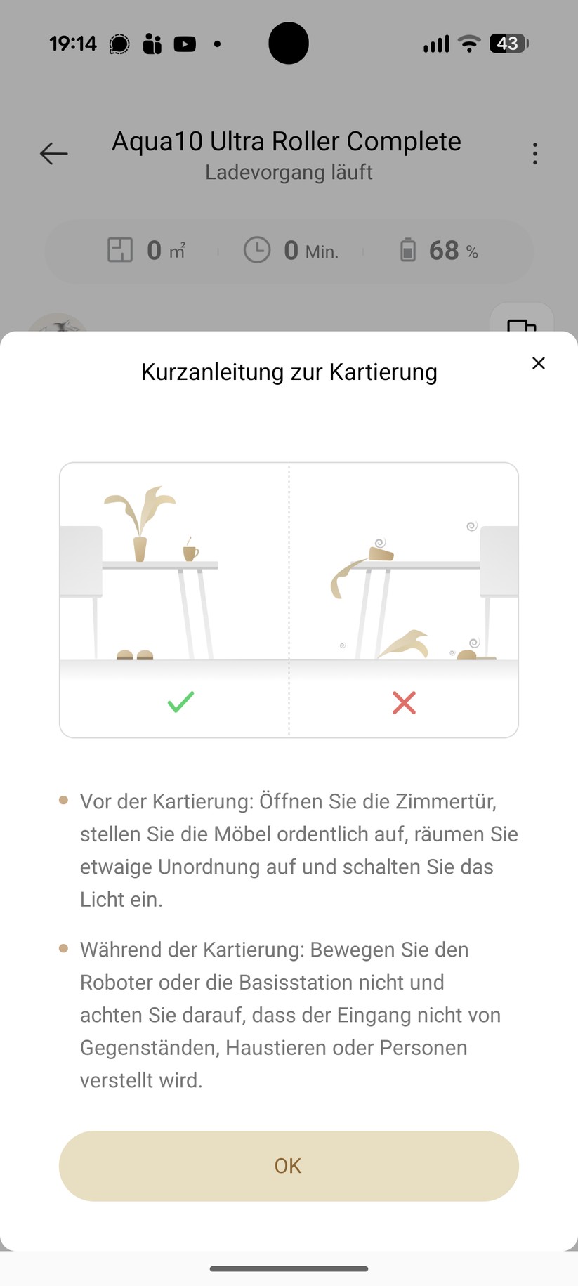 Dreame Aqua 10 Ultra Roller – App & Einrichtung