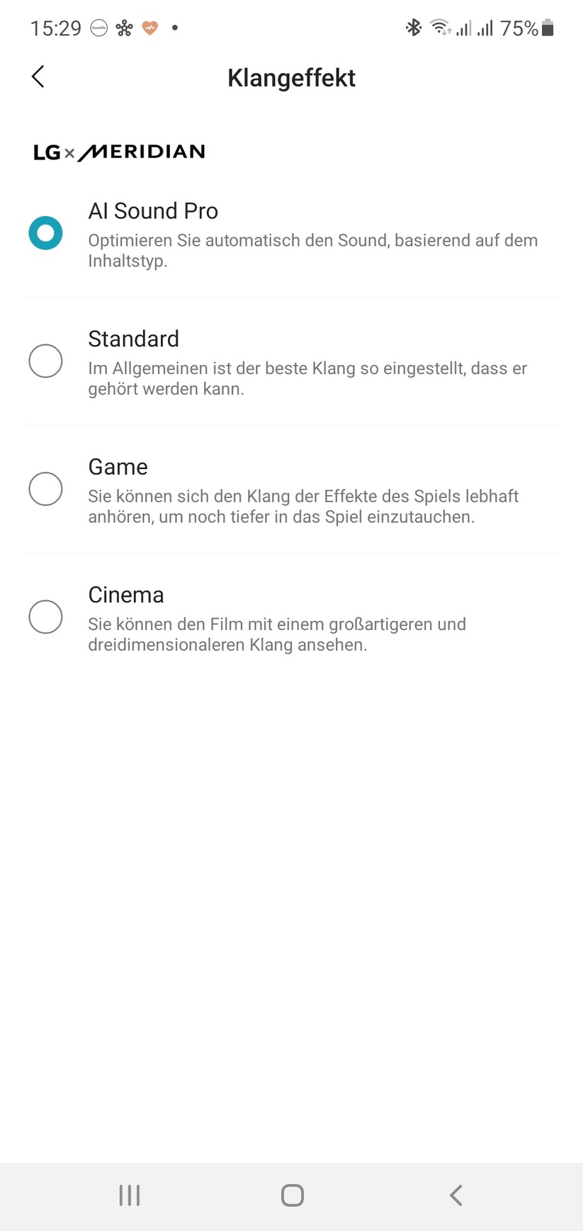 LG Eclair App