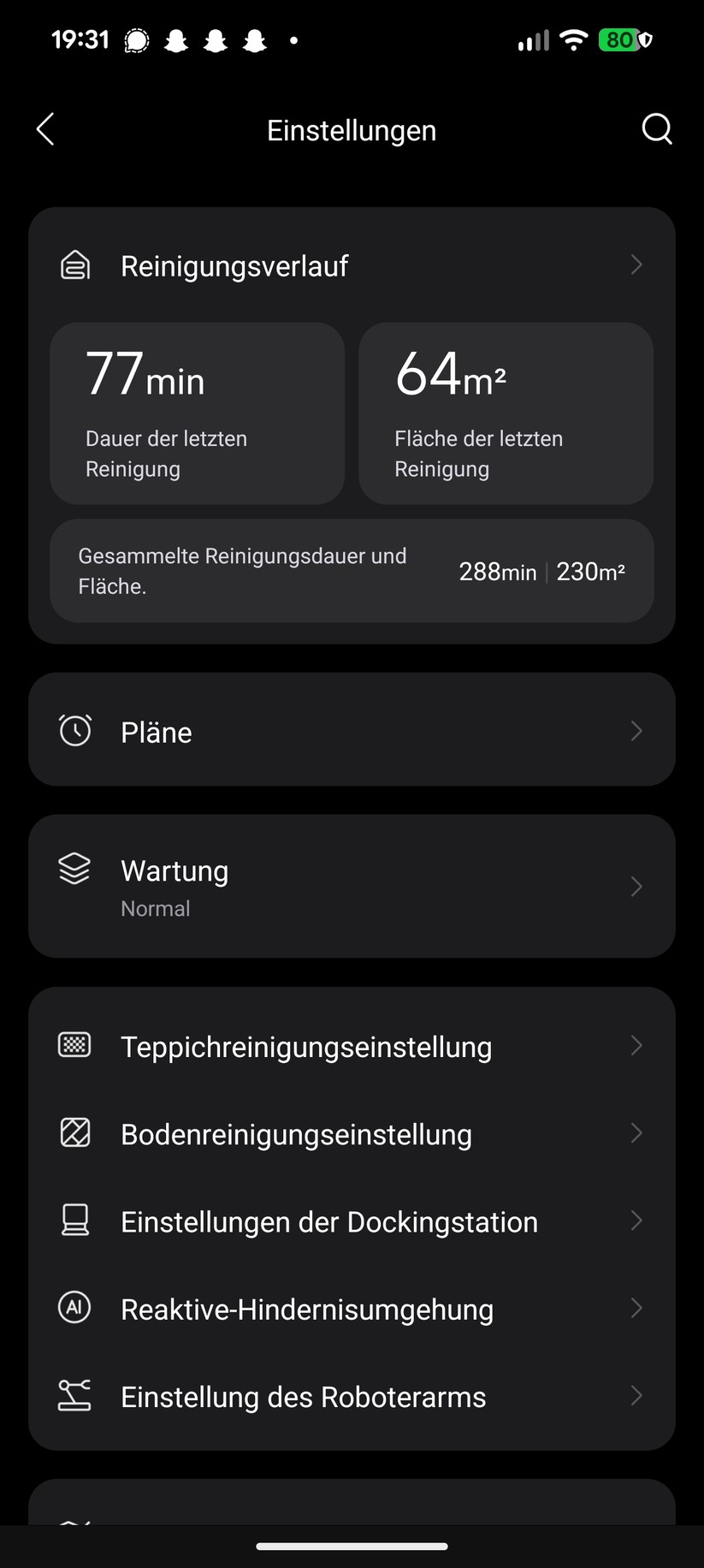 Roborock Saros Z70 – App & Einrichtung