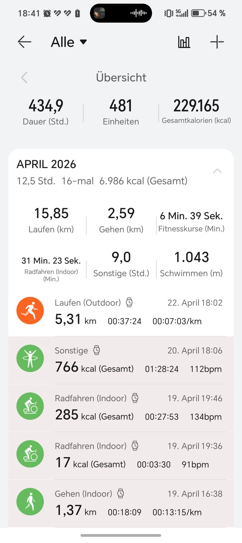 Huawei Watch Fit 5 Pro - Health App