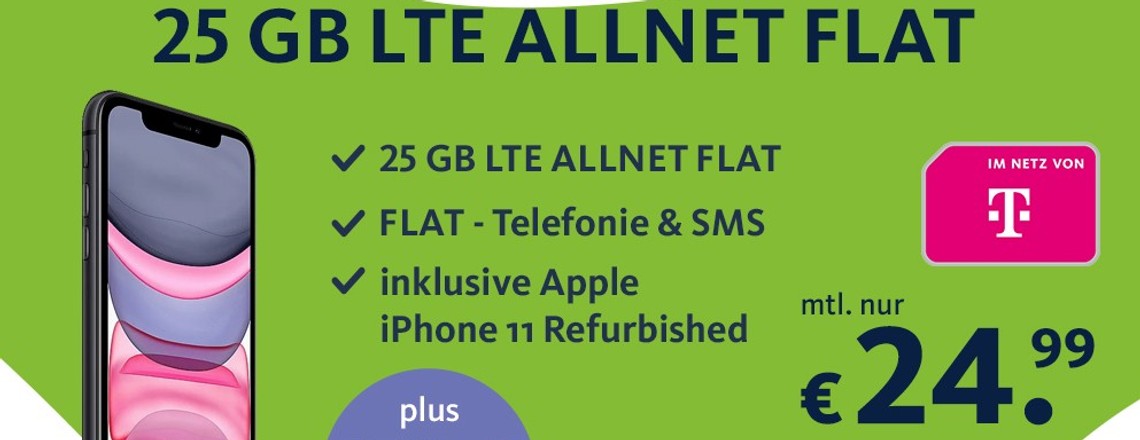 iPhone XR oder iPhone 11 für monatlich 25 Euro mit Telekom-Vertrag