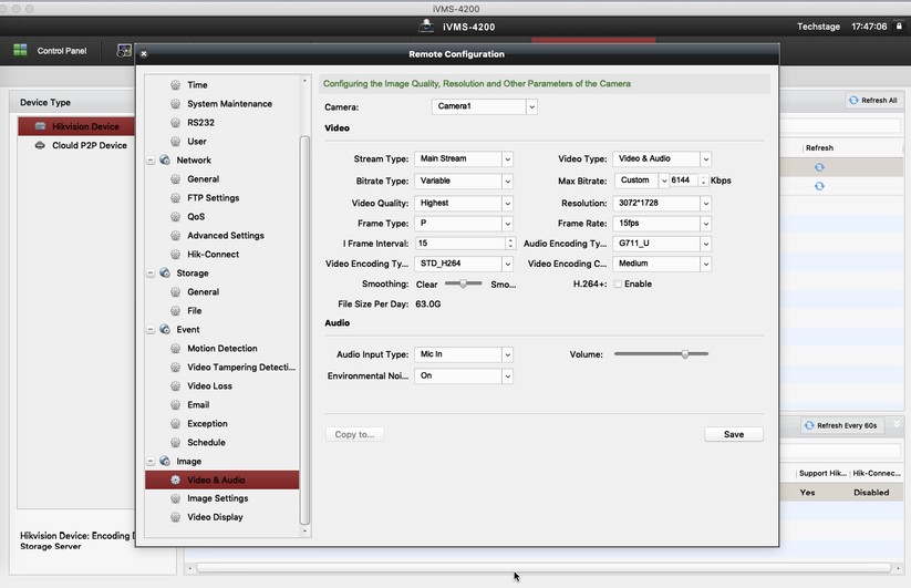 Annke NC500: Bedienung mit IVMS 4200 unter macOS