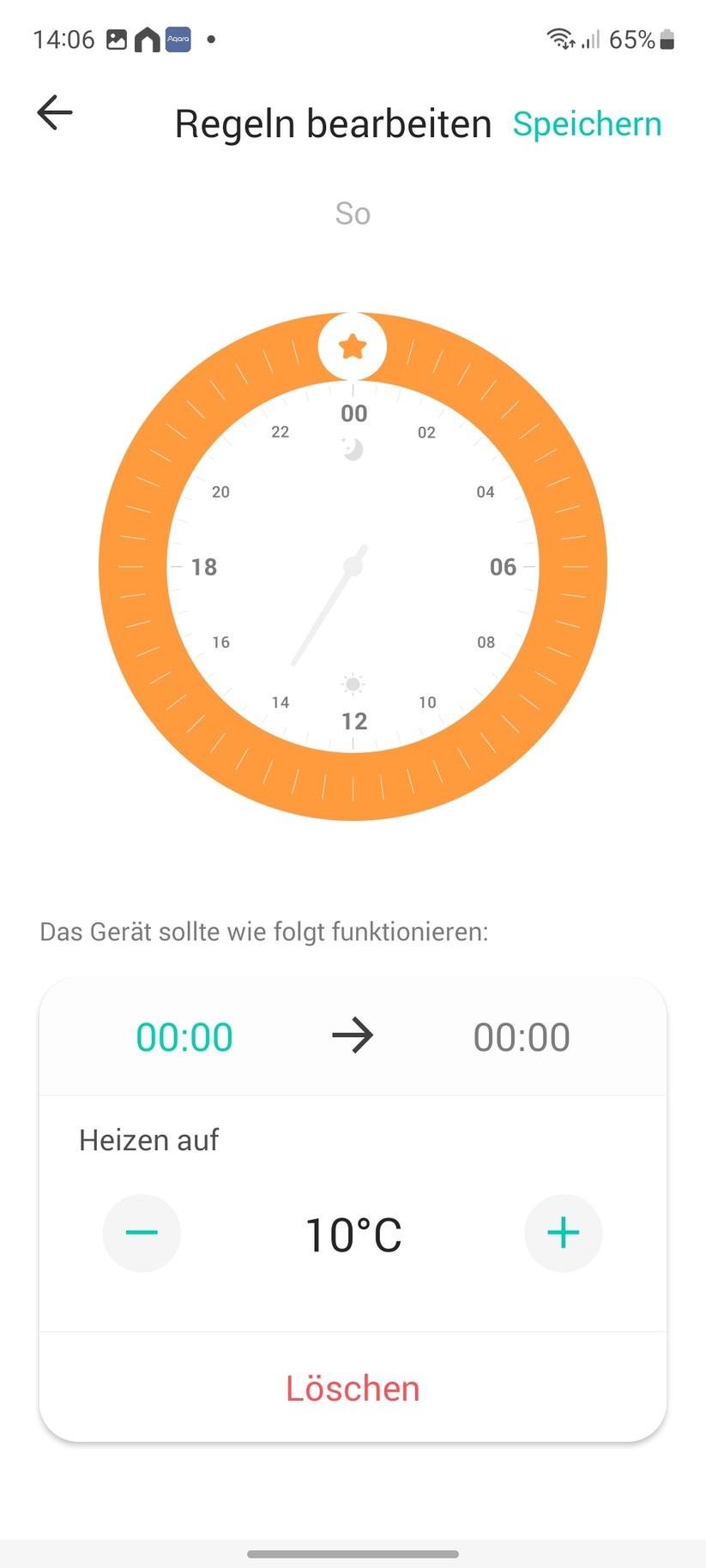  App, Einstellungen und Heizpläne