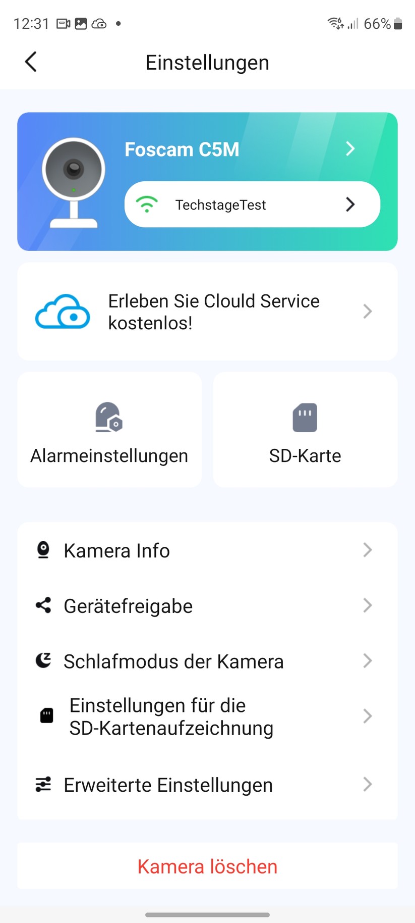 Foscam C5M 3K: Inbetriebnahme mit Foscam-App