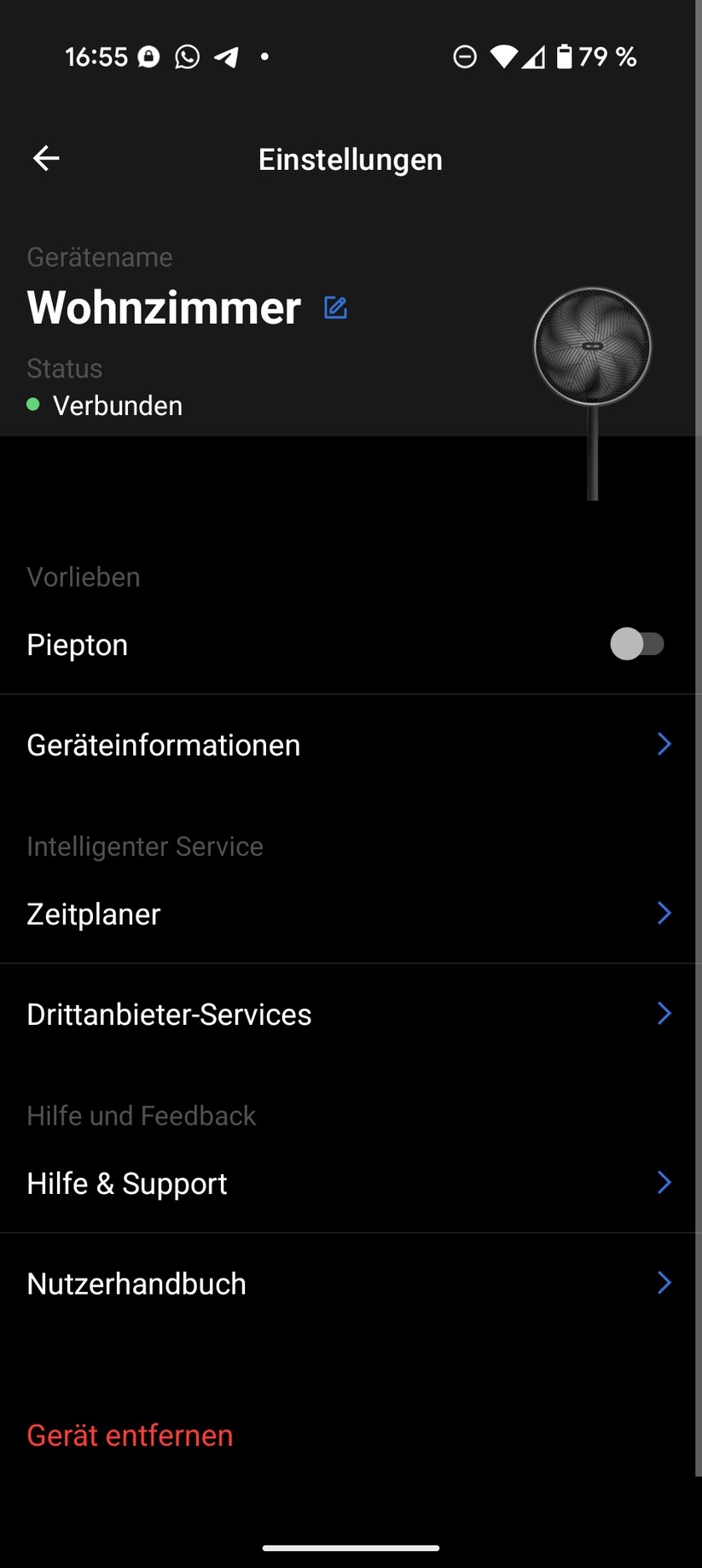 Philips CX3550/01 Standventilator Screenshot