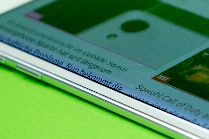 Galaxy S6 edge mit der linken edge-Kante