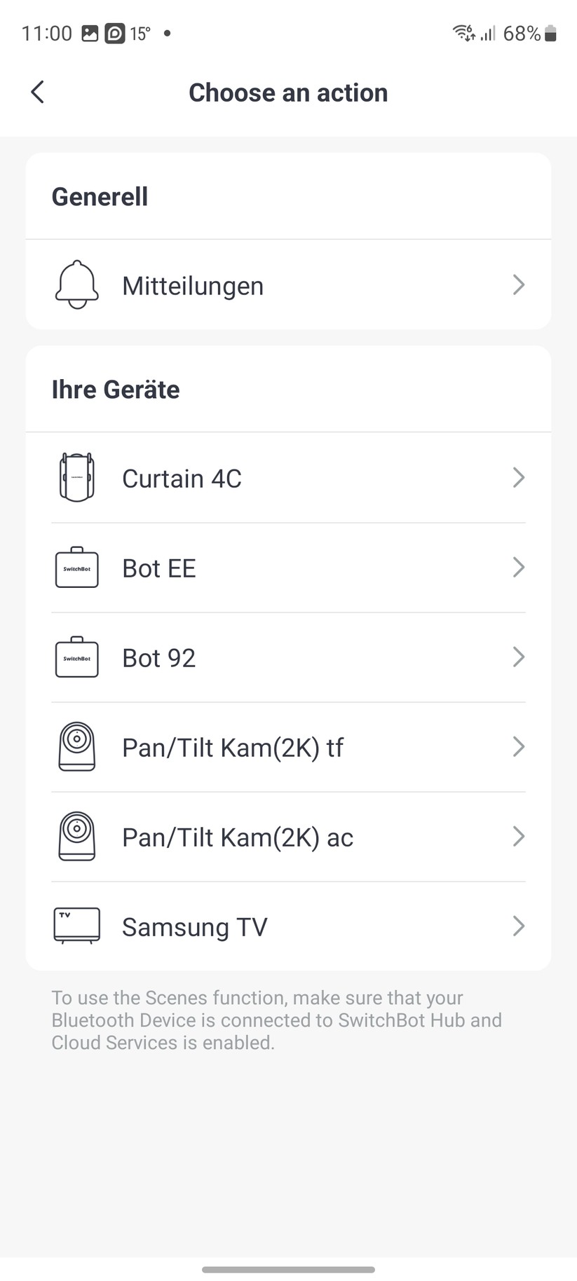 Die Einrichtung der Switchbot-Komponenten erfordert eine Registrierung. Ansonsten ist der Setup-Prozess sehr einfach. Während der Einbindung liefert die App informative Erklärungen, Grafiken und Videos zu den einzelnen Komponenten hinsichtlich Einrichtung, Konfiguration und Betrieb. Vorbildlich.