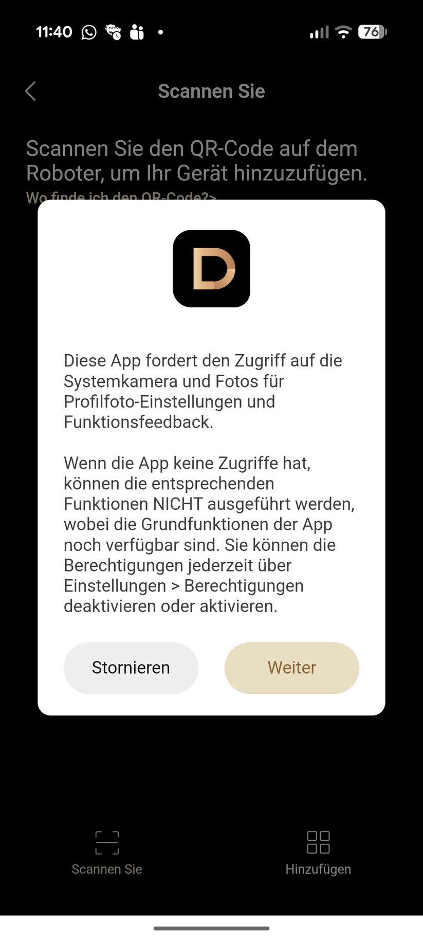 Dreame C1 – App & Einrichtung