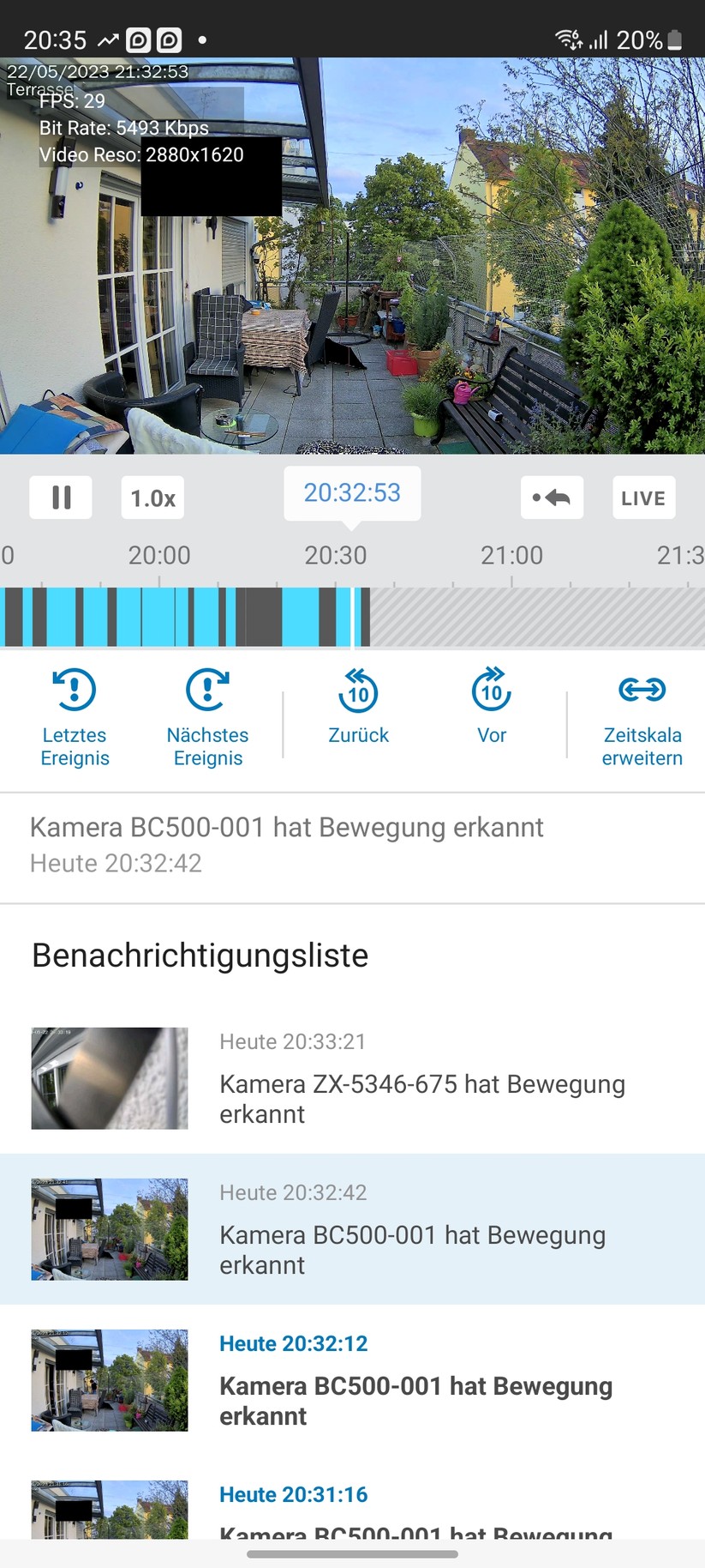 Synology BC500: Mobile App DS Cam