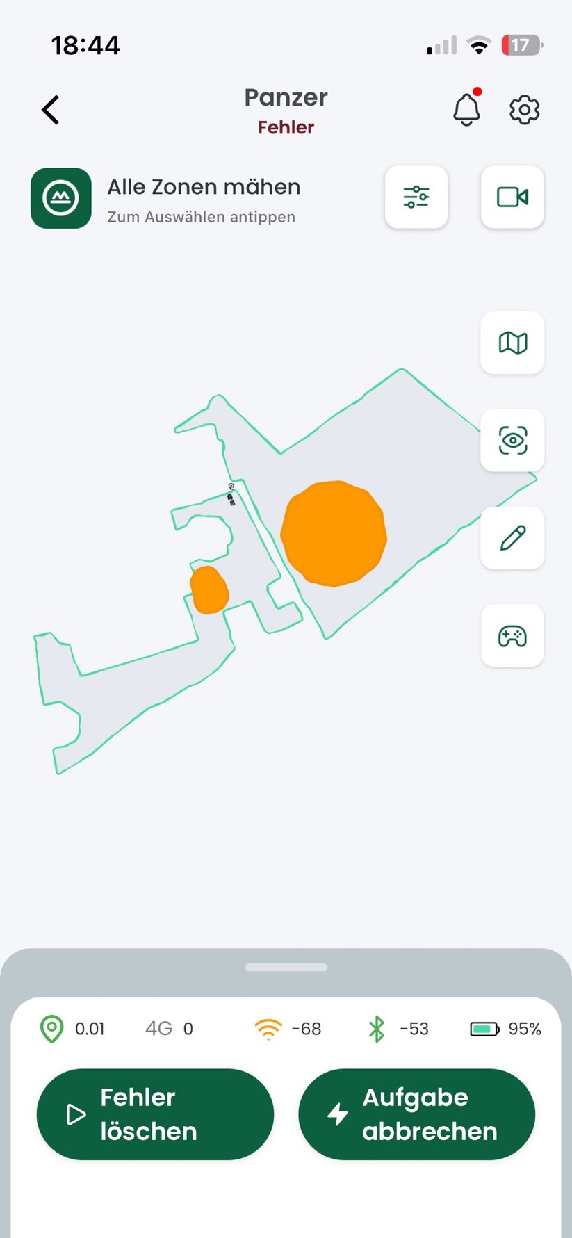 Lymow One Plus: Grundsätzlich bietet die App viele Möglichkeiten, ohne so intuitiv und umfangreich wie bei Segway oder Mammotion zu sein. Vor allem Einstellungsmöglichkeiten bei der Hinderniserkennung haben wir stark vermisst.