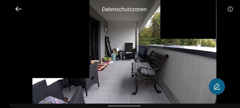 Eufy Solocam S220: Datenschutzzone und Aktivitätsbereich