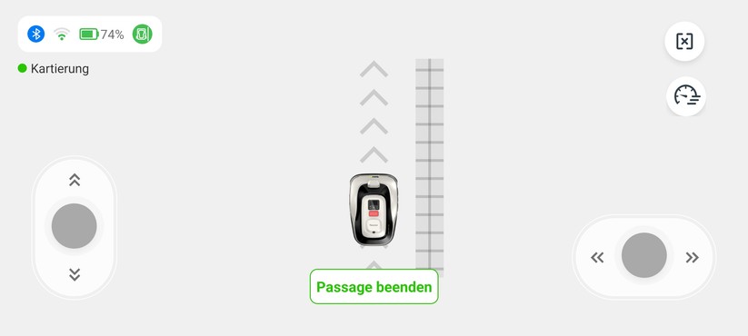Roboup Raccoon 2 SE: Die Roboup-App liegt auf Deutsch und ist übersichtlich, sodass man den Mähroboter leicht konfigurieren und Zeitpläne erstellen kann.