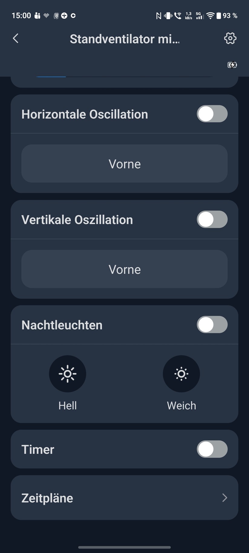 SwitchBot Standventilator mit Akku Screenshot