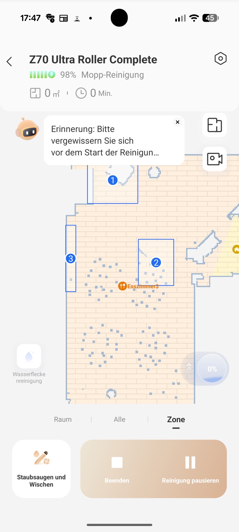 Mova Z70 Ultra Roller – App & Einrichtung