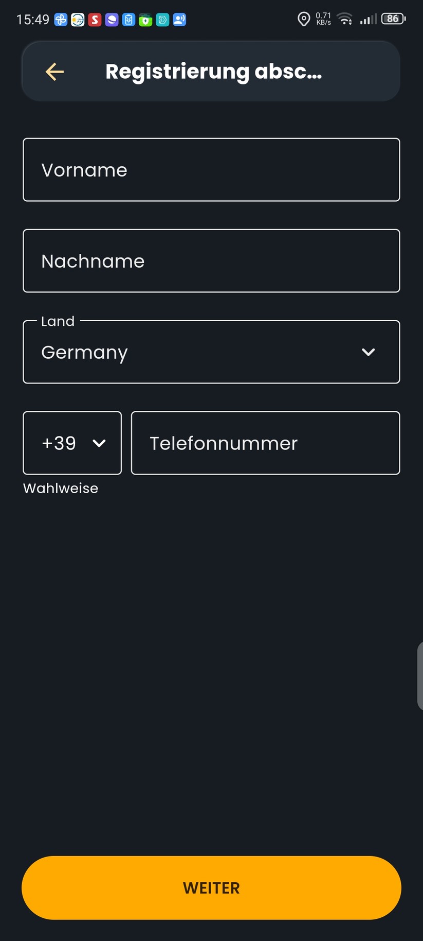  Einrichtung 