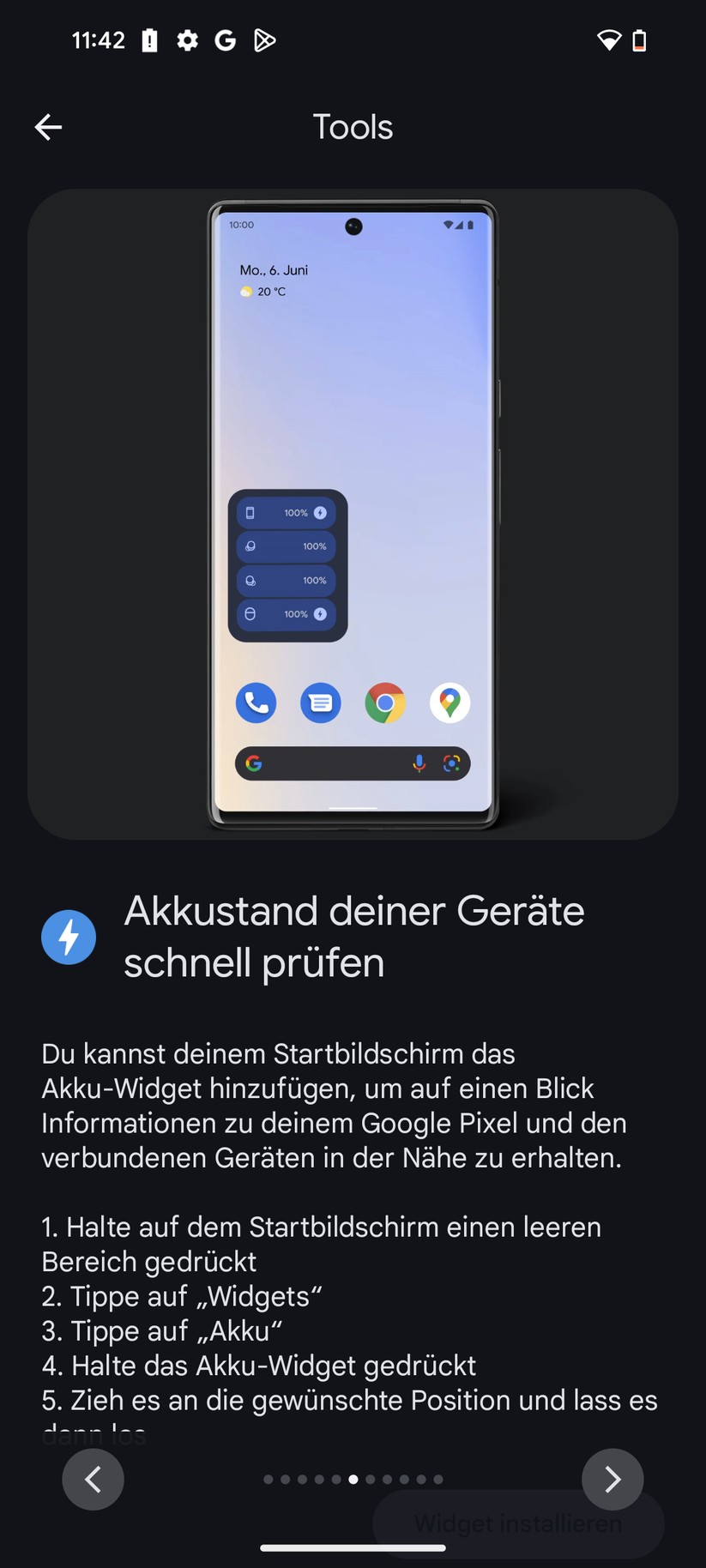 Google Pixel 8a Screenshot