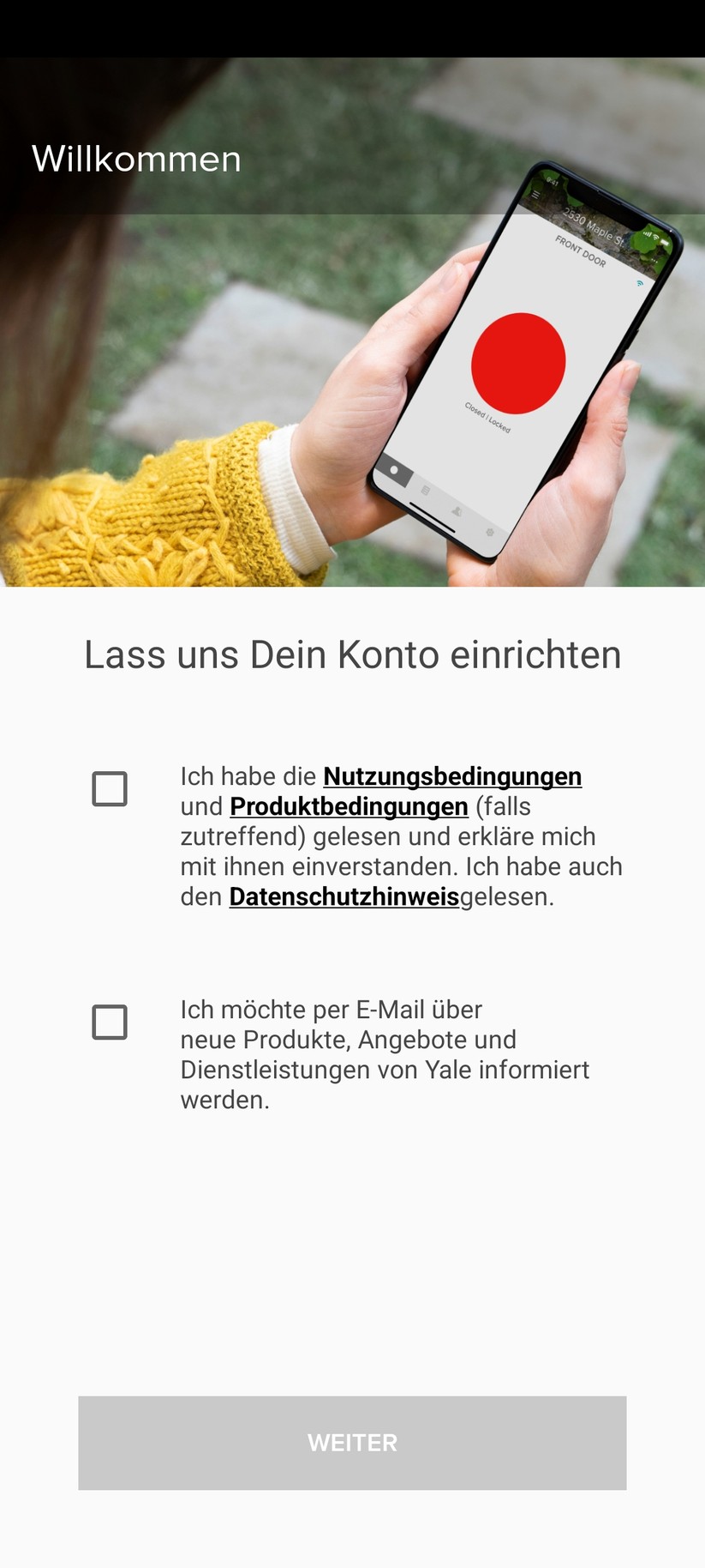 Yale Smart Outdoor Camera: Einrichtung und Einstellungen