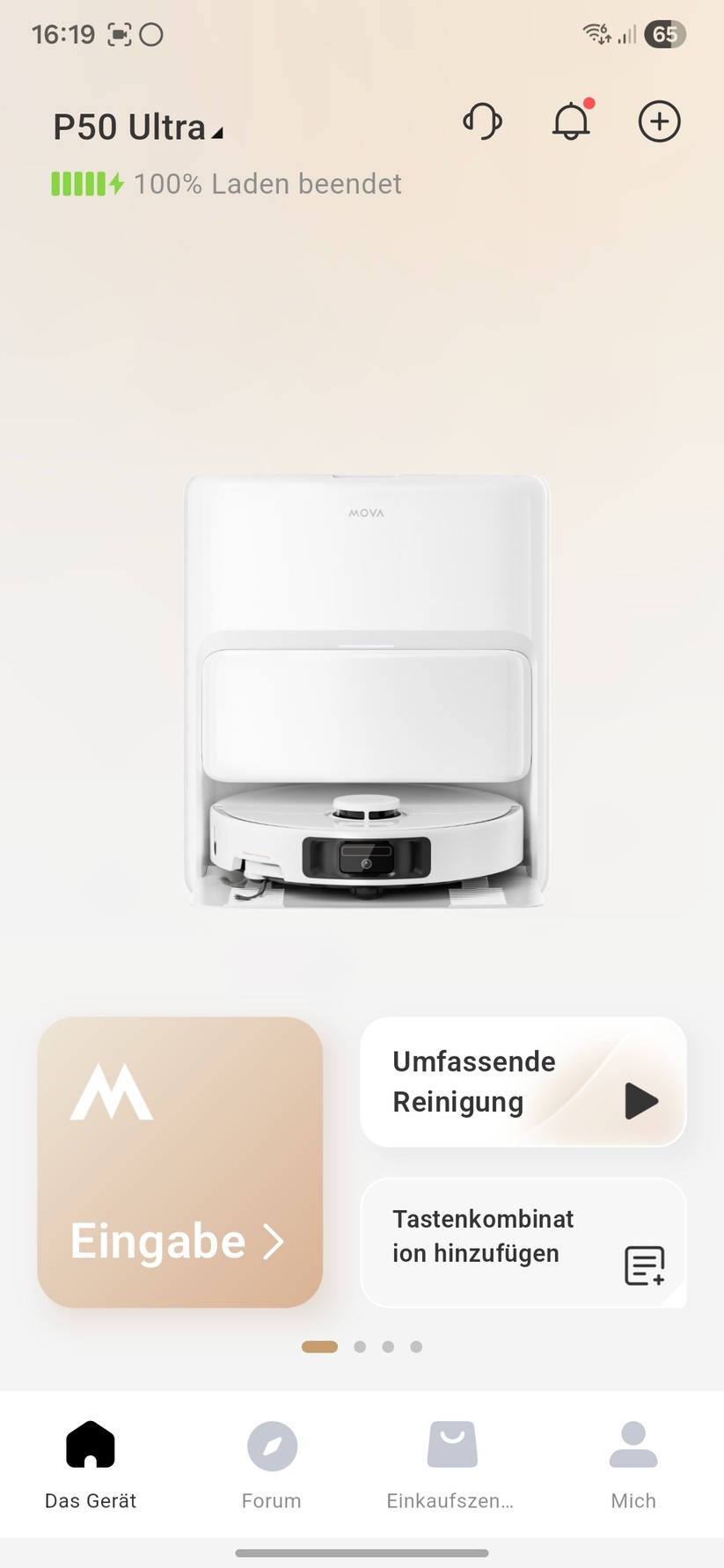 Mova P50 Ultra – App