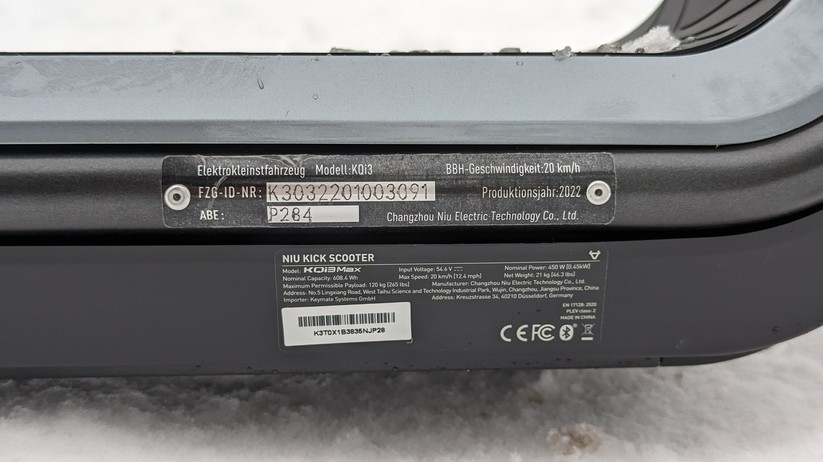 Niu Kqi3 Max