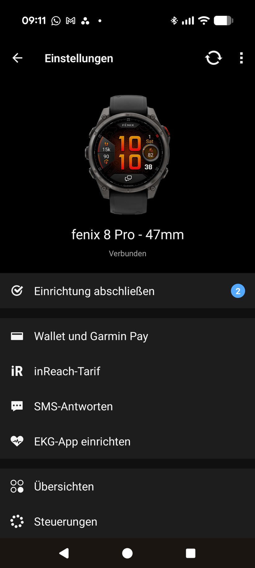 Garmin Fenix 8 Pro – App
