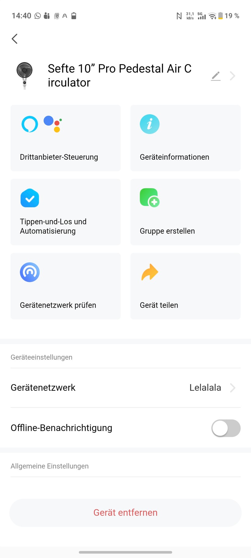 Meaco Sefte 10 Pro Screenshot