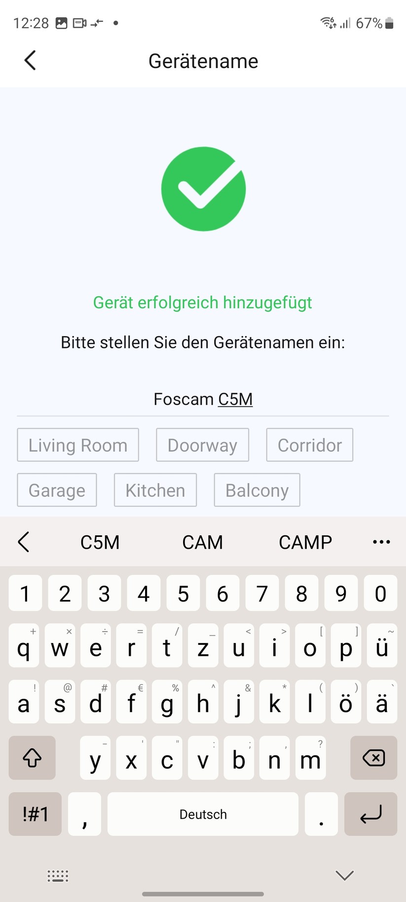 Foscam C5M 3K: Inbetriebnahme mit Foscam-App