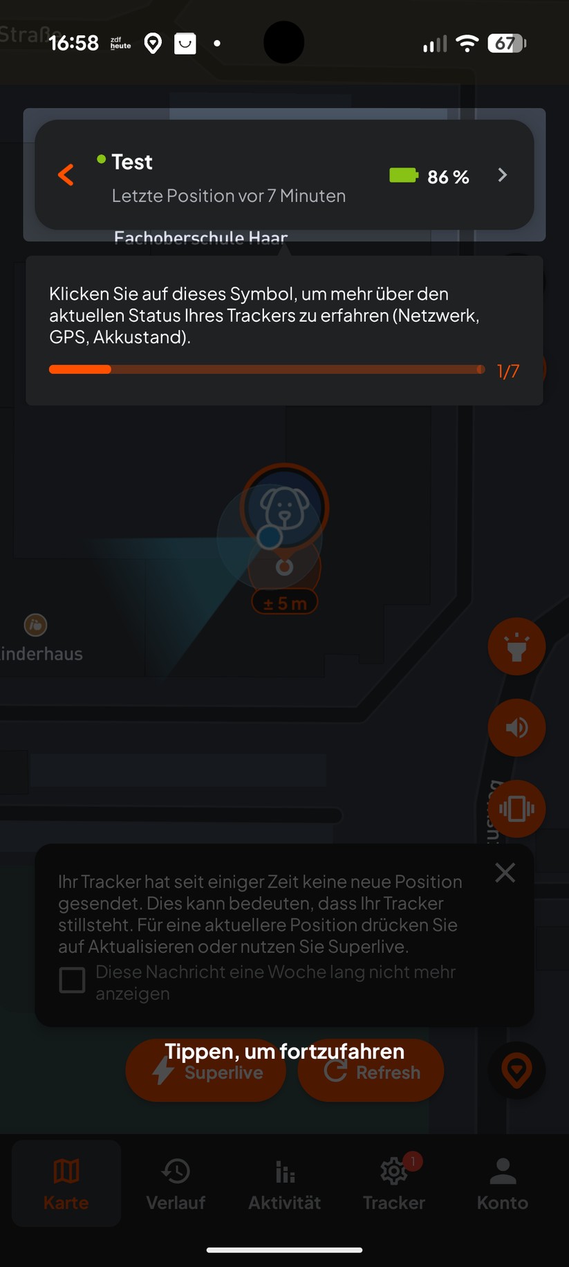 Weenect XT – Bilderstrecke