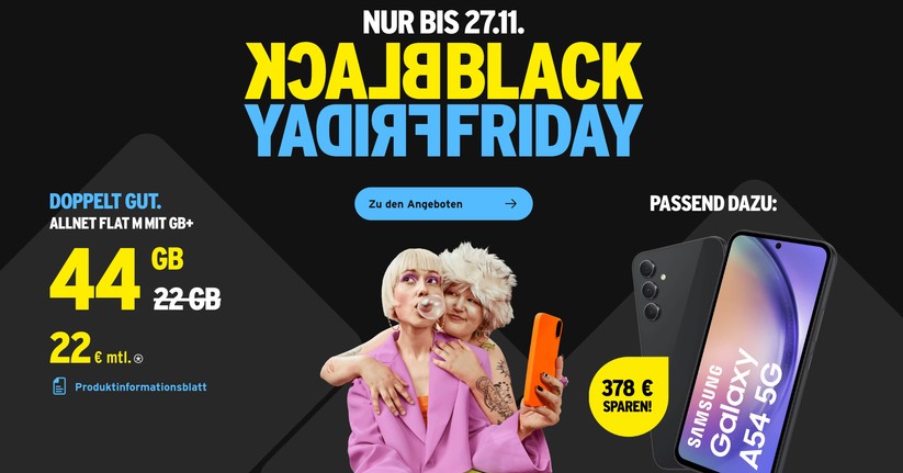 Congstar bietet zur Black Week 2023 den bis dato besten monatlich kündbaren Telekom-Tarif.