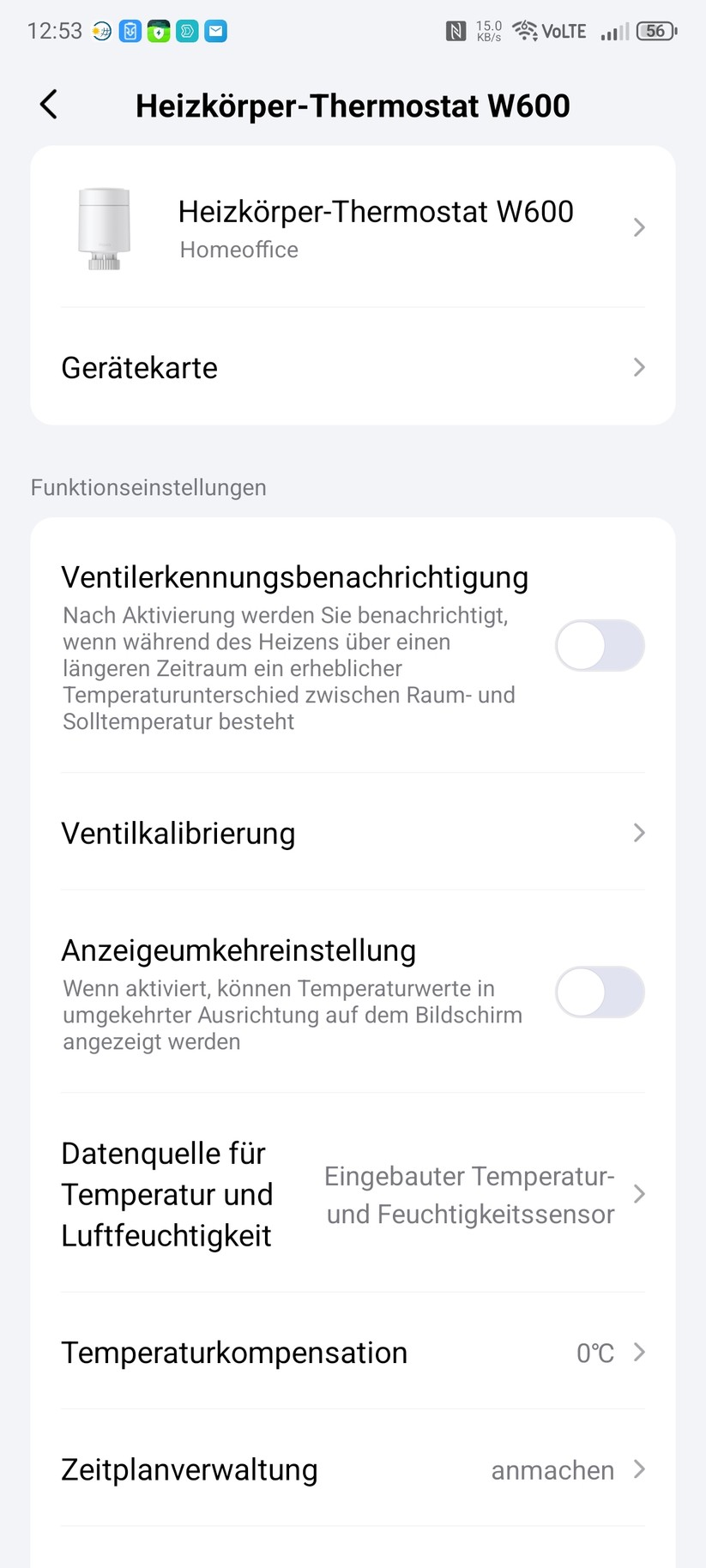  Einstellungen, Kalibrierung