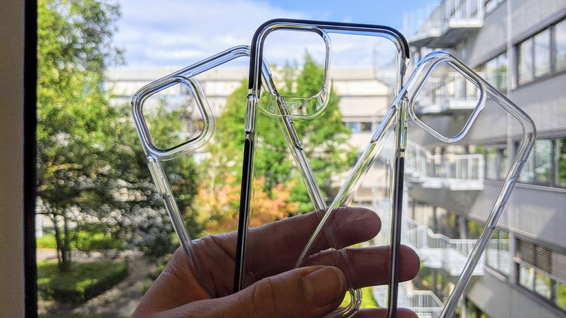 Apple iPhone 11 Pro Hüllen v.l.n.r.: Spigen, Gear4, Artwizz.