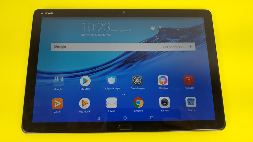 Das Display des Mediapad M5 lite gefällt uns sehr gut.