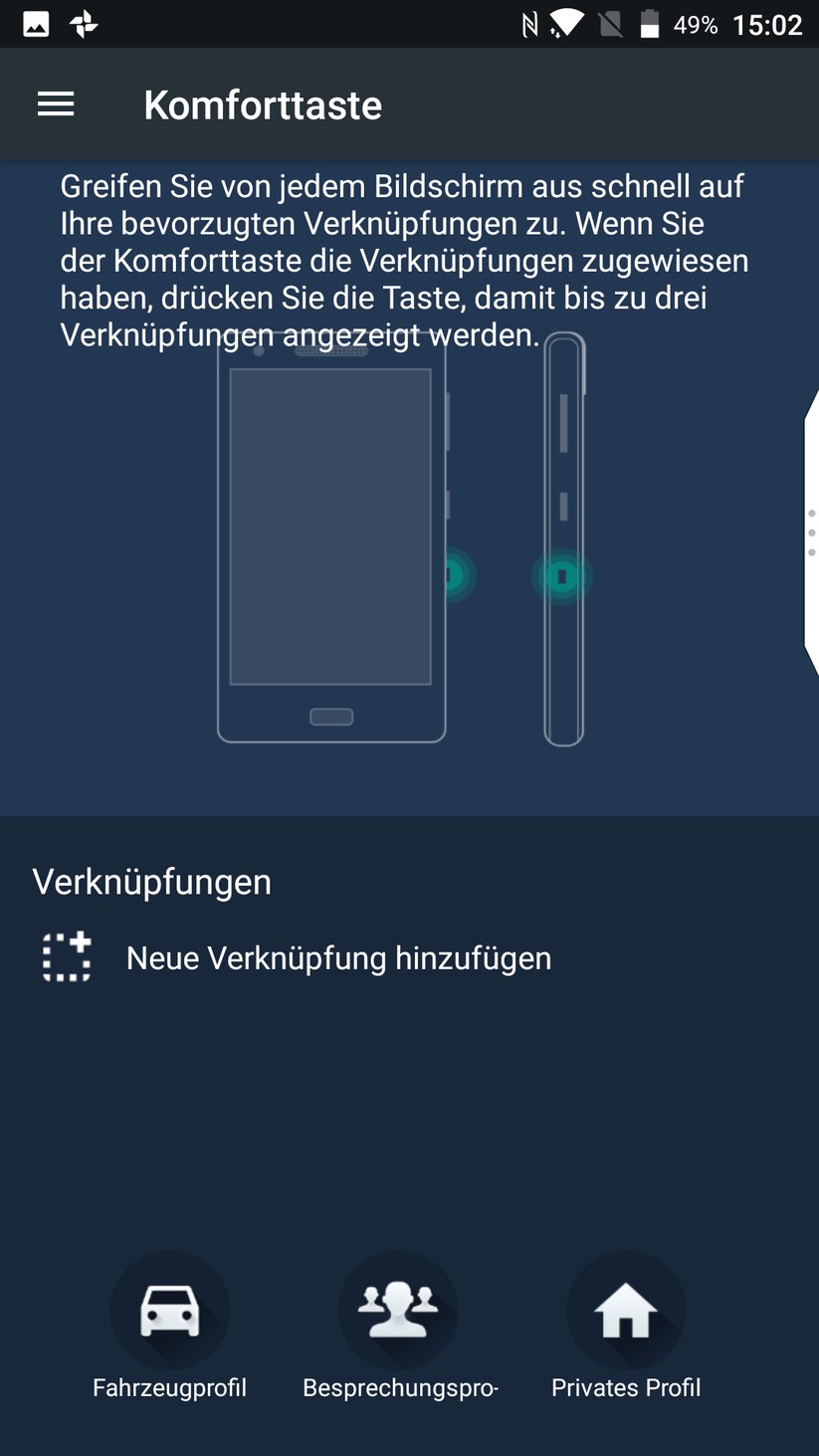 BlackBerry Komforttasten