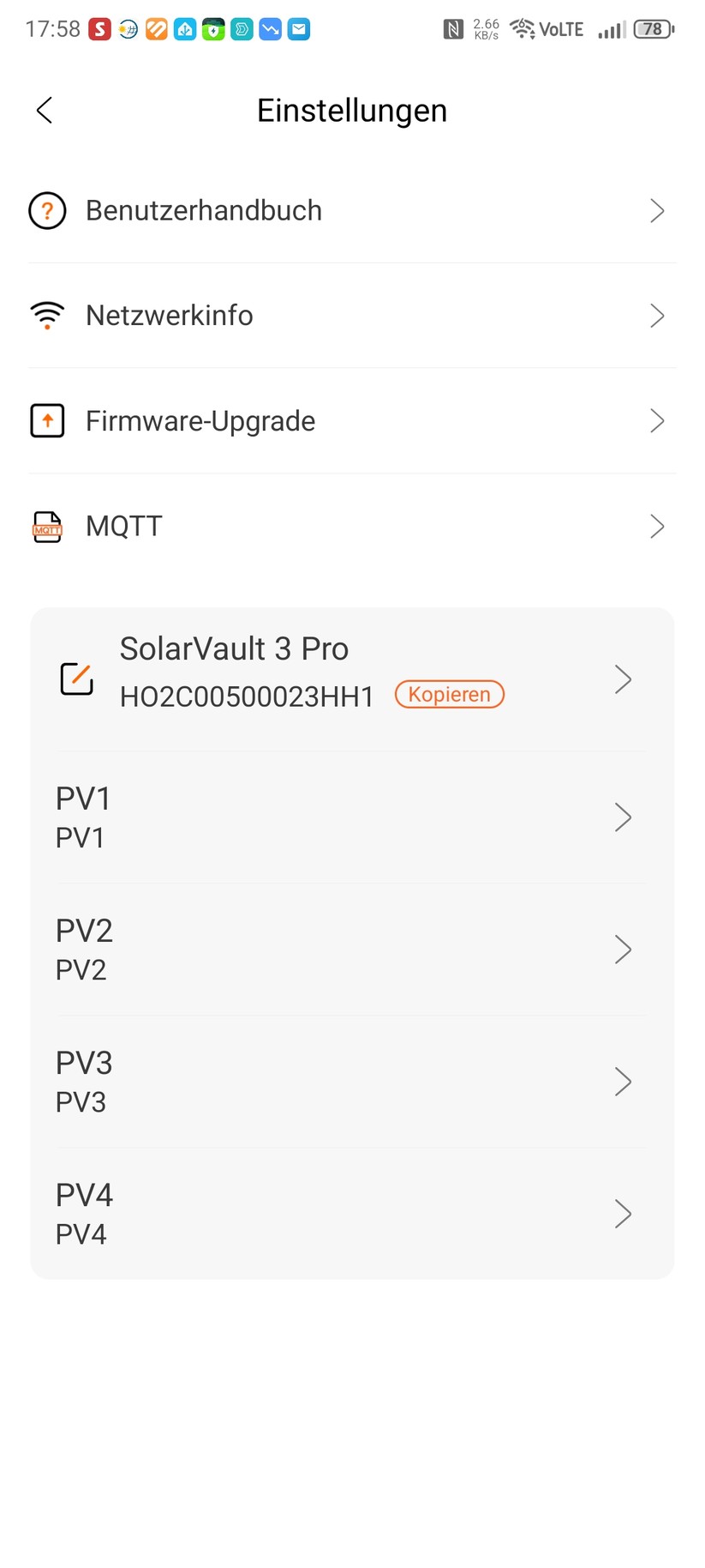 Jackery Solarvault 3 Pro: Die App ist übersichtlich und leicht zu bedienen. Für die Integration in Home Assistant muss man die MQTT-Zugang konfigurieren.