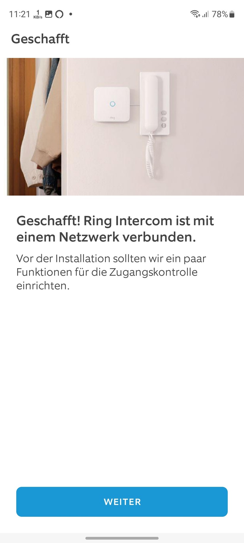 Ring Intercom: Einrichtung