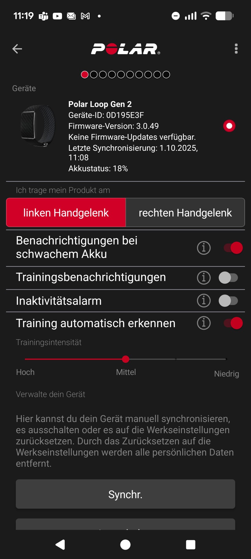 Polar Loop - App 
