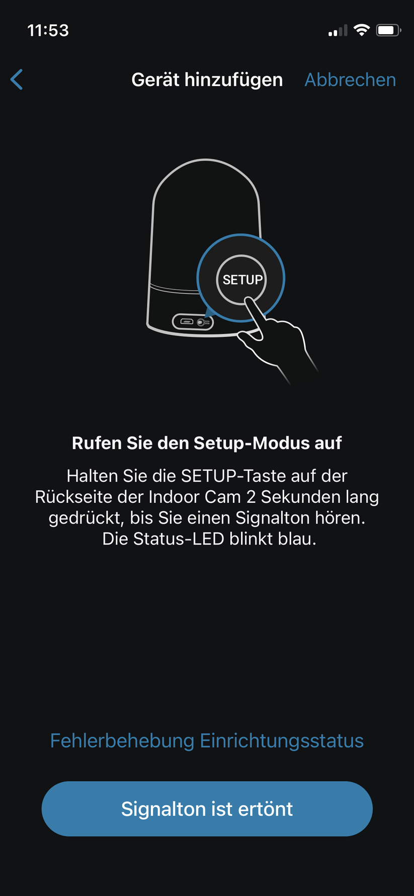 Eufy Indoor Cam 2K Pan &Tilt im Setup