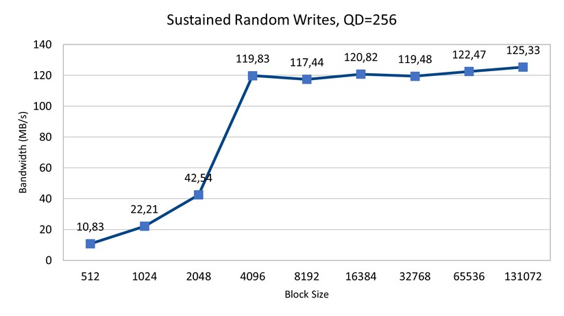 Sustained Random Writes PCIe 3 - Crucial P5 Plus