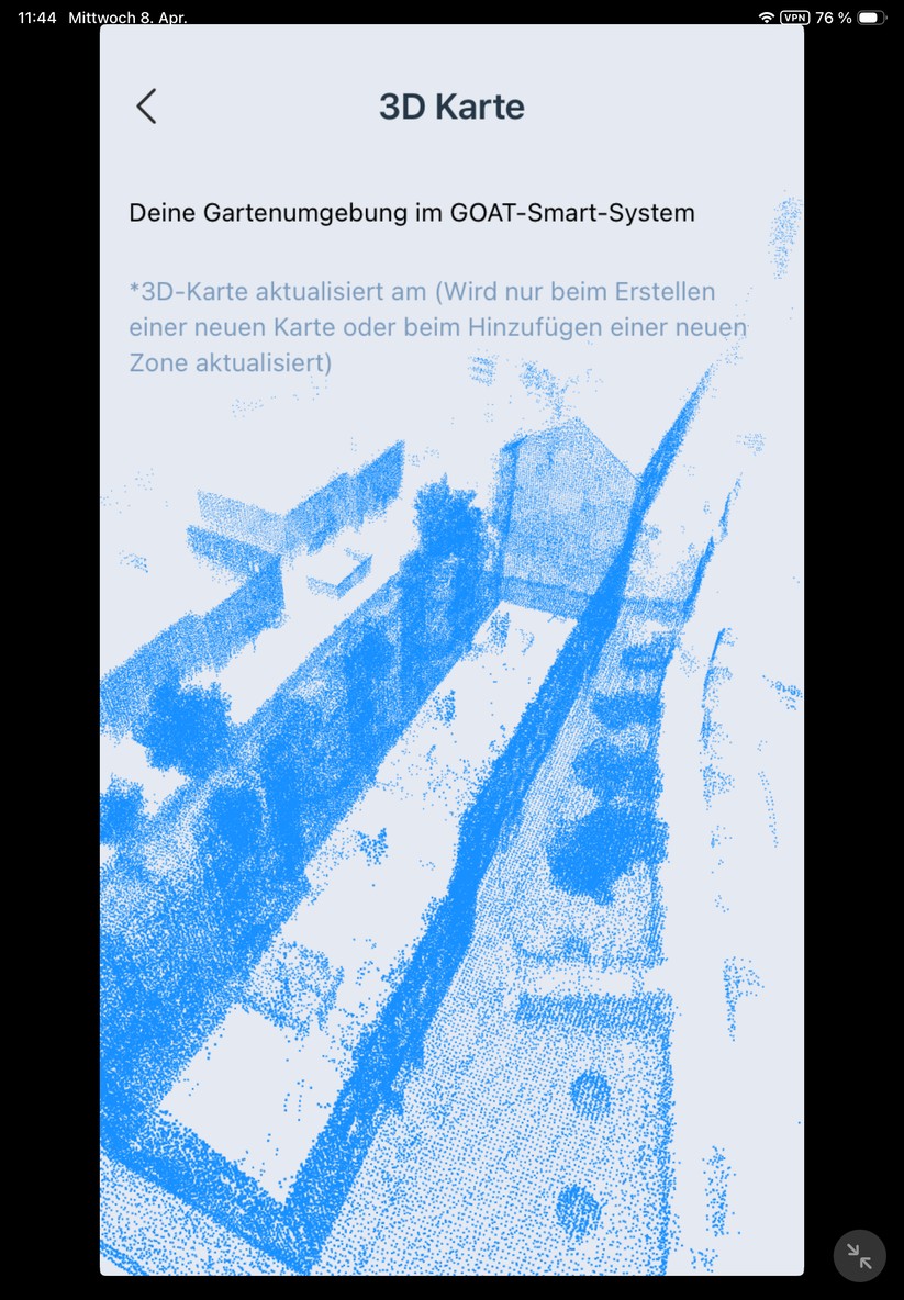 So sieht die LiDAR-Einheit die Umgebung.