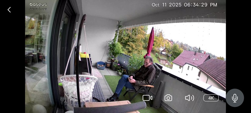 Baseus Security S2: Konfiguration mit der App