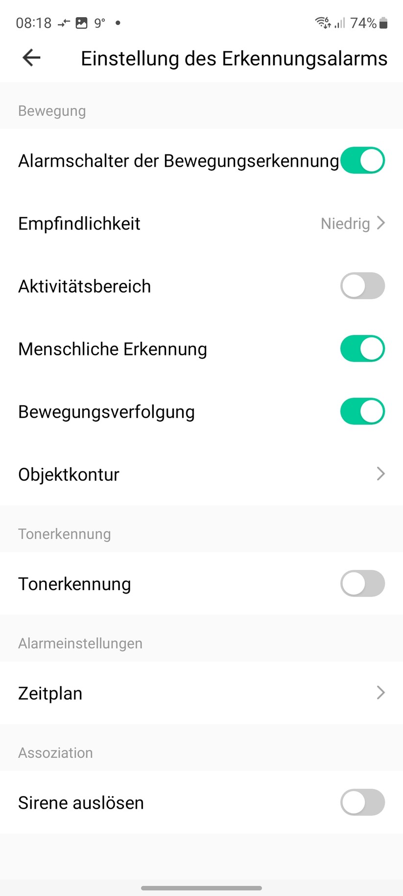 Owltron Cam O1: Konfiguration und Testaufnahmen
