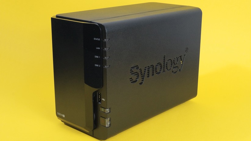Die Synology Diskstation DS218+.
