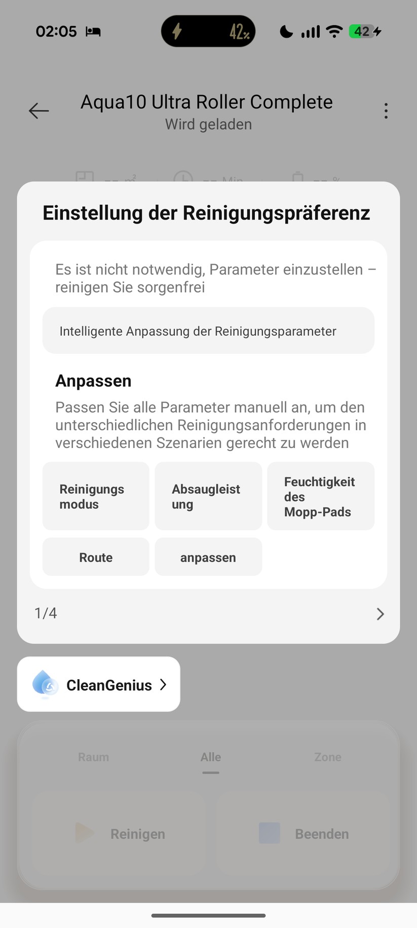 Dreame Aqua 10 Ultra Roller – App & Einrichtung