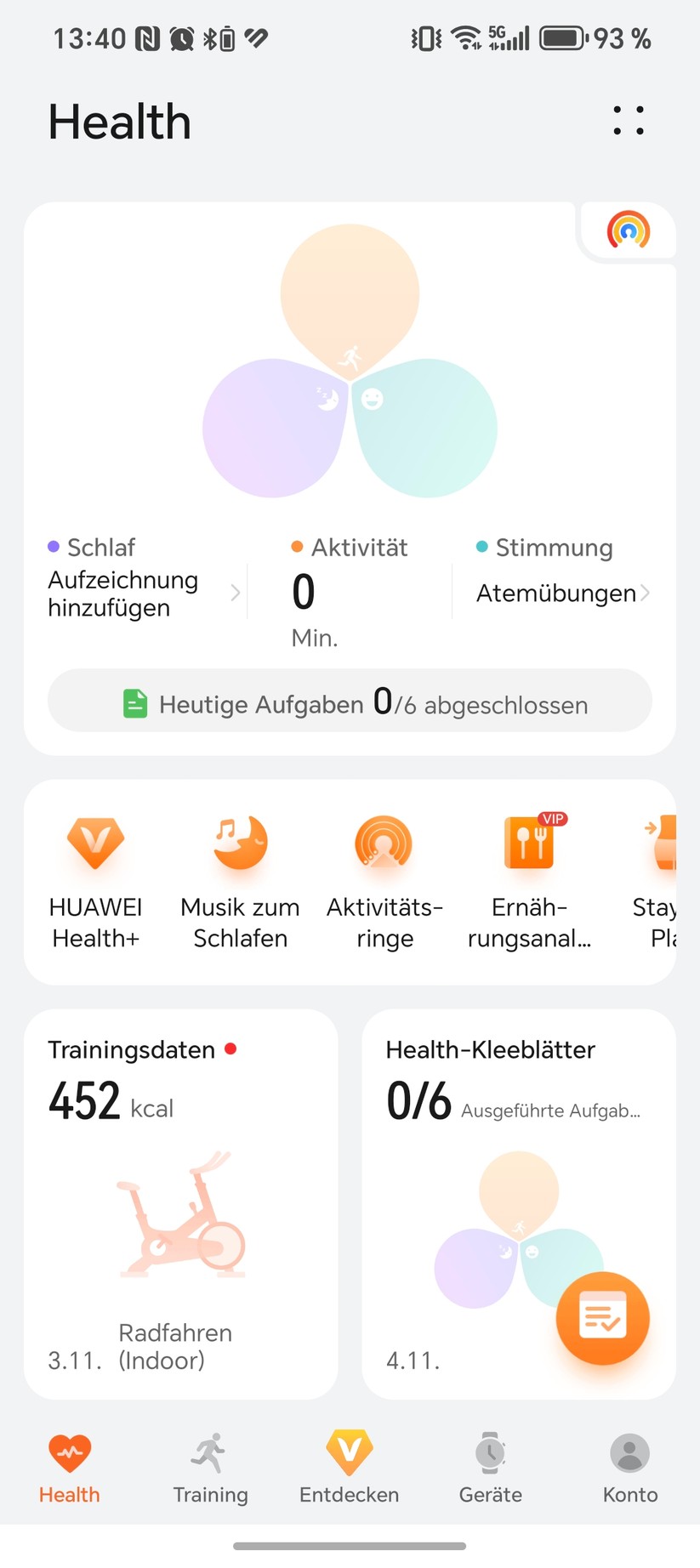 Huawei Watch D2 - Health App 