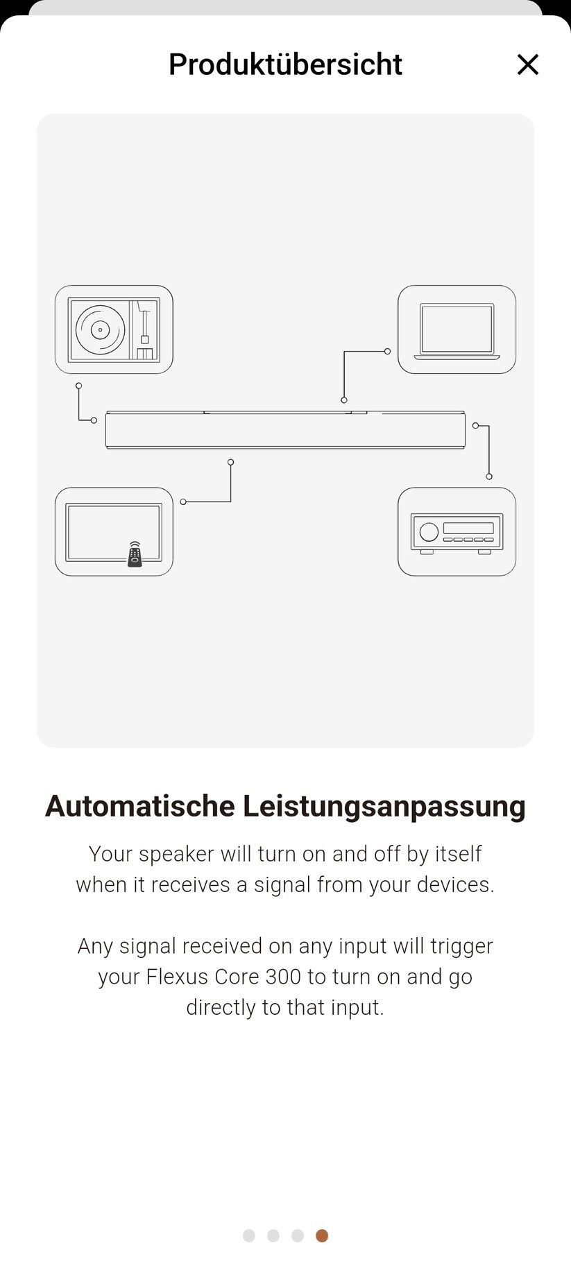 Die Bedienung sowie die Dirac Live-Einmessung erfolgen mit der App Klipsch Connect Plus.