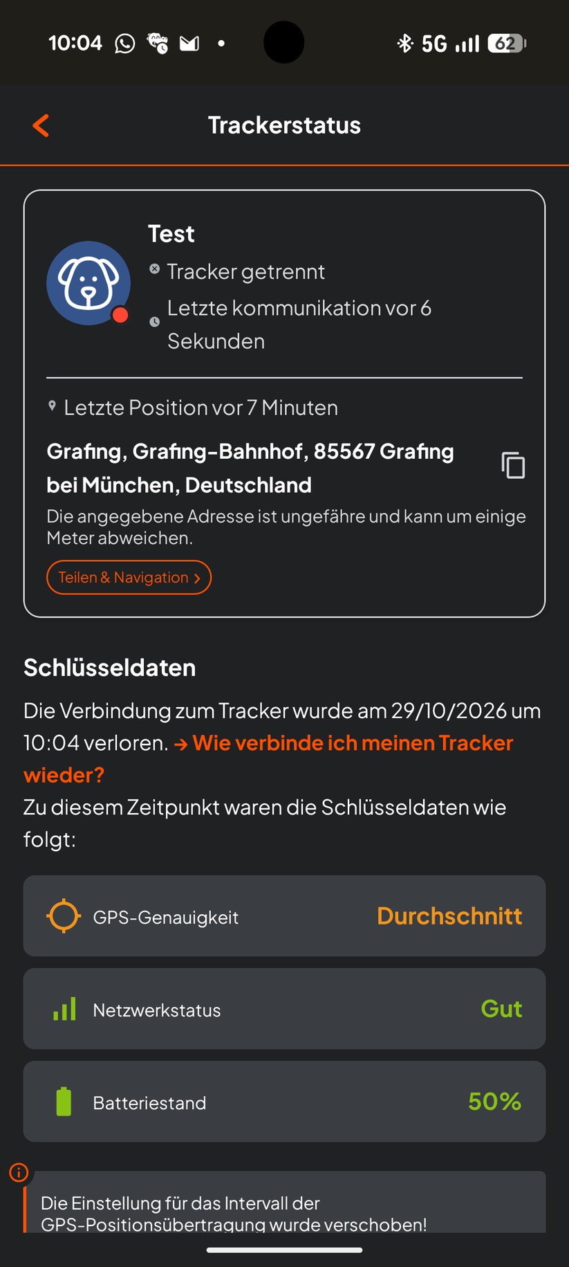 Weenect XT – Bilderstrecke