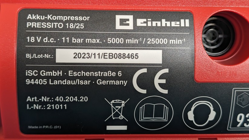 Einhell Pressito 18/25