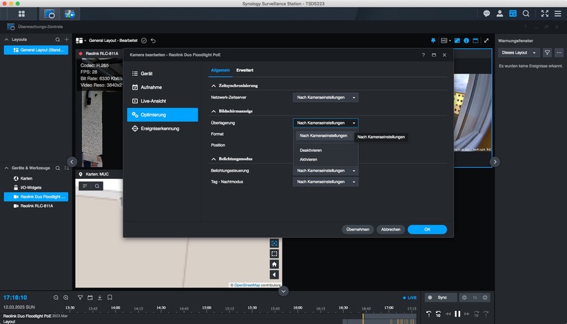 Synology Surveillance Station: Überwachungskameras konfigurieren