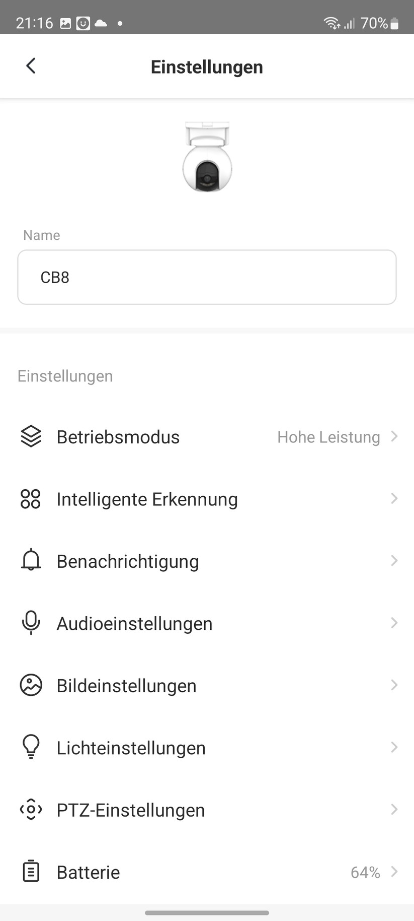 Ezviz CB8 2K: App, Einstellungen, Nachtsicht